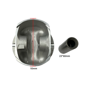 Kusma dugattyú-összeállítás Porsche 4.5t motorhoz — 93 mm furat, 3 gyűrű, alumínium ötvözet, 8 henger, Alkatrész-szám 94810303164