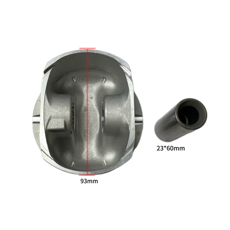 Kusma dugattyú-összeállítás Porsche 4.5t motorhoz — 93 mm furat, 3 gyűrű, alumínium ötvözet, 8 henger, Alkatrész-szám 94810303164