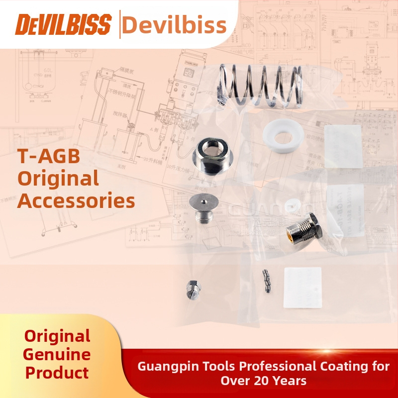 Devilbiss/Davids tesnenia a pružiny pre striekaciu pištoľ T-AGB na údržbu