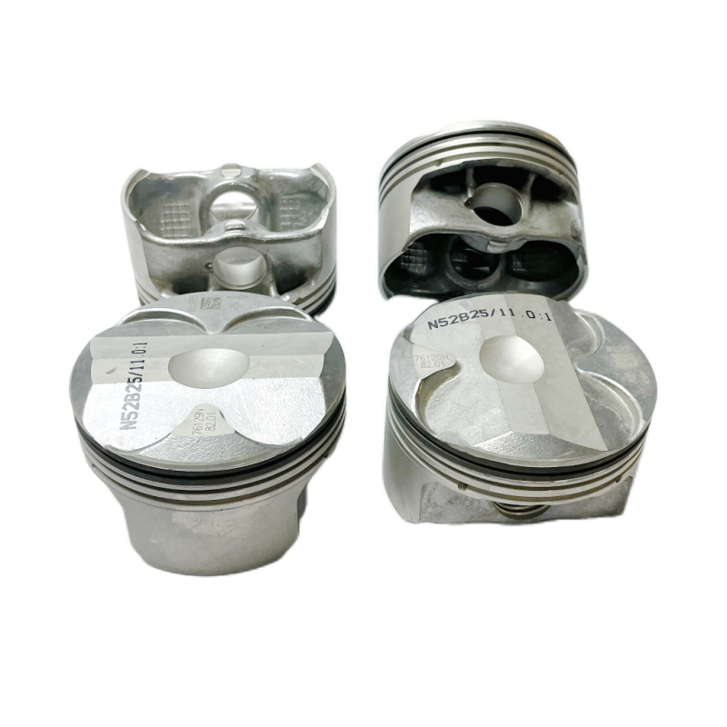KUSIMA Pistona 11257612982 a BMW N52B25 2.5L Dome, 3 gyűrűs hornyok, Kombinált gyűrűs szerkezet, Barrel Face gyűrű profil, Alumíniumötvözet