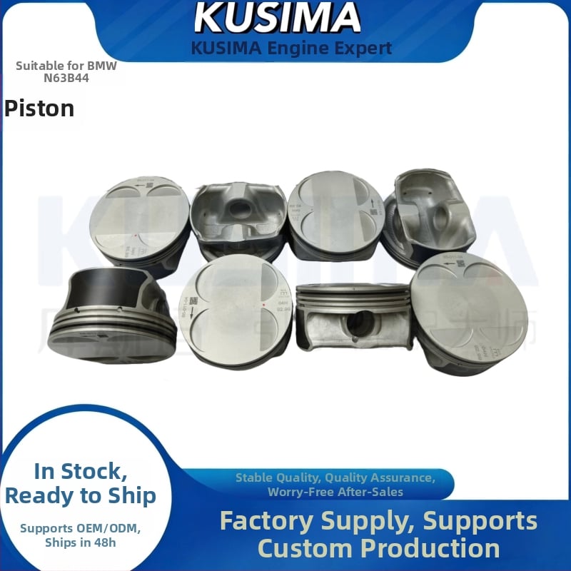 KUSIMA dugattyúgyűrű 11257613626 BMW N63B44 4.4L-hez - 3 hornyos kombinált gyűrű, hordókeresztmetszet, alumínium ötvözet, csapszeglyuk 22×58 mm