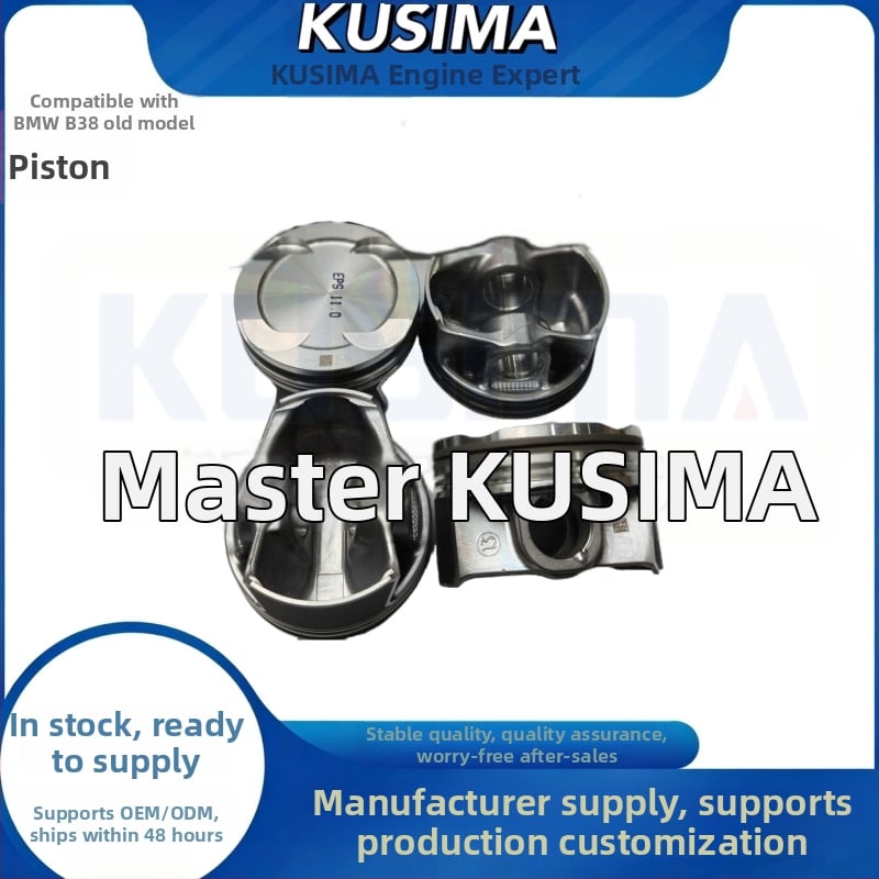 Kusima dugattyú 11257562451 BMW N46B20 motorhoz, alumínium ötvözet, kombinált gyűrű, hengeres felületű gyűrű