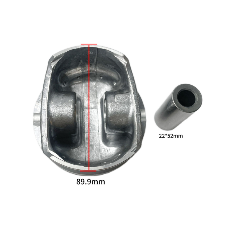 Cusma dugattyúgyűrű élő tömítéssel Mercedes-Benz M112 3.5-höz — Ø89,9 mm, 3 hornyok, Kombinált gyűrű, keresztszög: hordó alakú, csapszeglyuk 22×52 mm (Cikkszám A1130300024)