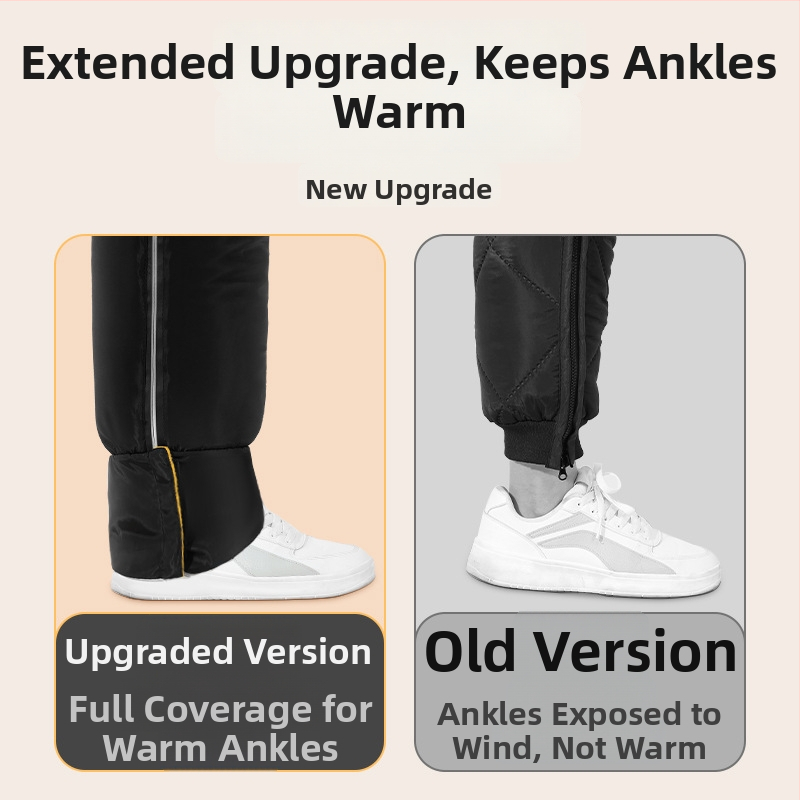 Kolenné chrániče pre elektromotocyklové a elektrické bicykle – zimná ochrana proti vetru a chladu, kryje koleno a členok