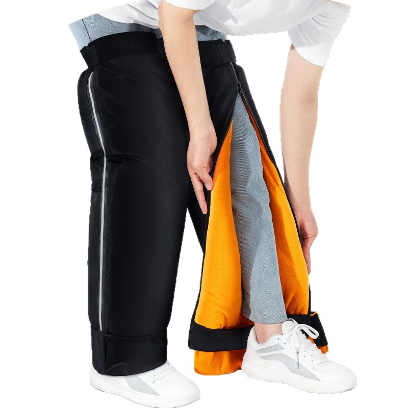 Kojų apsauga elektriniams motociklams – žieminė vėjo ir šalčio apsauga, dengia kelį ir čiurną