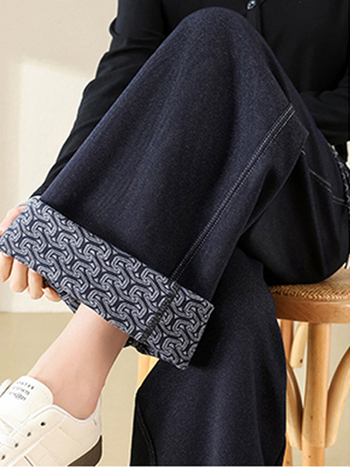 Casual ženske hlače s širokim krojem od rayon materijala, visokim strukom, duge, vrlo debela tkanina, blago rastezljive
