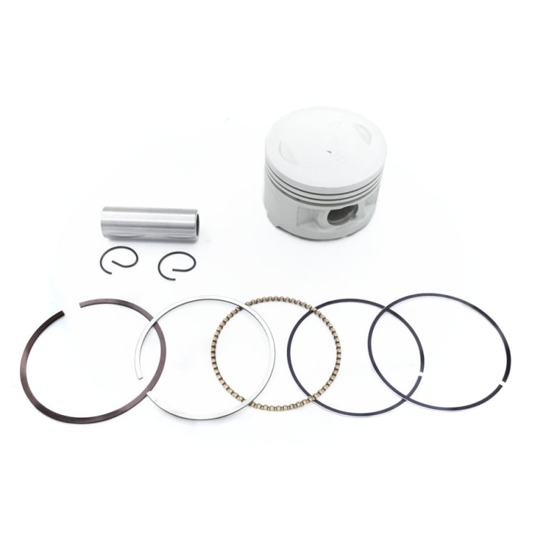 Motorkerékpár dugattyúgyűrű Ø54 mm, 3 gyűrűnyílás, kombinált gyűrű, anisotróp esztergált olajgyűrű, kompatibilis YBR125 és TTR125