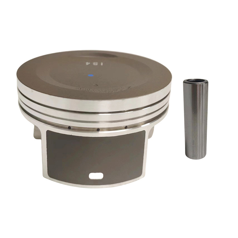 Motorkerékpár-dugattyú Yamaha YBR250 és XTZ250-hez — alumínium, 3 gyűrűs hornyok, kombinált gyűrűk, kónikus gyűrűk