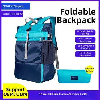 40L sulankstoma nailoninė žygio kuprinė – atspari vandeniui, dėvėjimuisi atspari, apsauga nuo vagystės, ergonomiškas nugaros panelis lauko veiklai