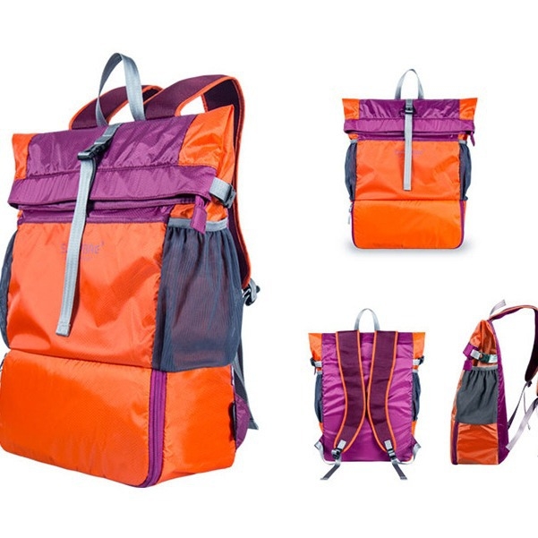 40L sulankstoma nailoninė žygio kuprinė – atspari vandeniui, dėvėjimuisi atspari, apsauga nuo vagystės, ergonomiškas nugaros panelis lauko veiklai