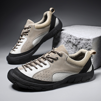 Unisex planinarske tenisice, nubuk gornji dio, prozračna mrežasta podstava, potplat od prirodne gume, srednji potplat od gume, četverosezonske