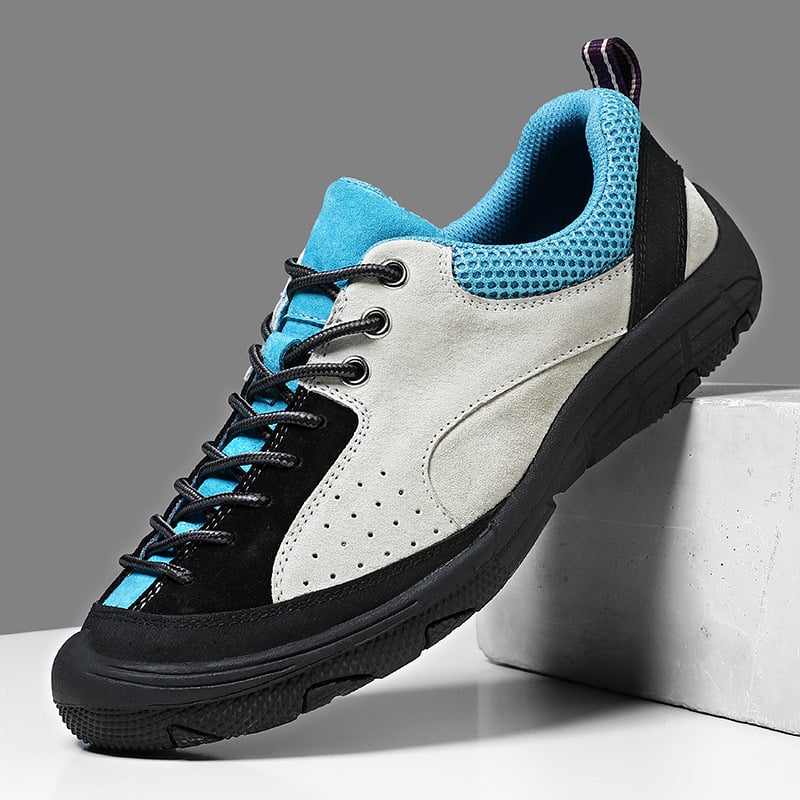 Unisex planinarske tenisice, nubuk gornji dio, prozračna mrežasta podstava, potplat od prirodne gume, srednji potplat od gume, četverosezonske