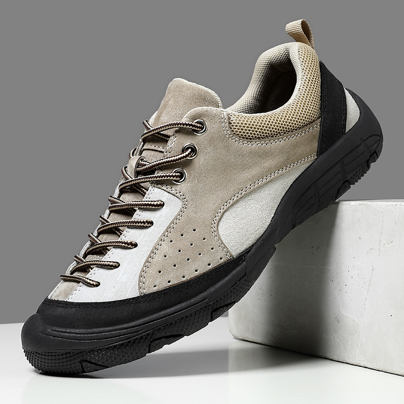 Unisex planinarske tenisice, nubuk gornji dio, prozračna mrežasta podstava, potplat od prirodne gume, srednji potplat od gume, četverosezonske