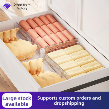 Sahtli eraldaja aluspesu ja sokkide jaoks – 1 kiht, paindlikud horisontaalsed/vertikaalsed jaotuspaneelid, PET materjal, loov stiil