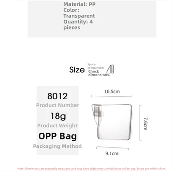 Plastist eraldusklips sahvritele ja hoiukastidele, lihtne ja kaasaegne stiil, konksu tüüpi paigaldus, 1 kiht