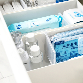 Plastist eraldusklips sahvritele ja hoiukastidele, lihtne ja kaasaegne stiil, konksu tüüpi paigaldus, 1 kiht