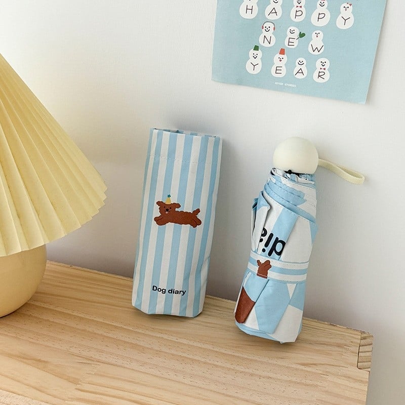 Automatinis sulankstomas skėtis saulėms ir lietui, UV apsauga UPF>50, 8-ribių rėmas iš lydinio, 190T poliesterio audinys, tvirta medinė rankena