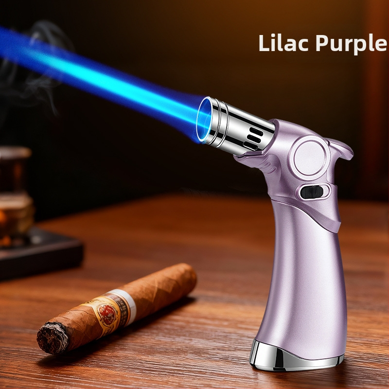 Trīs liesmas vēja izturīgs aizdedzinātājs cigārām un āra grilēšanai, butāna degviela, metāla korpuss