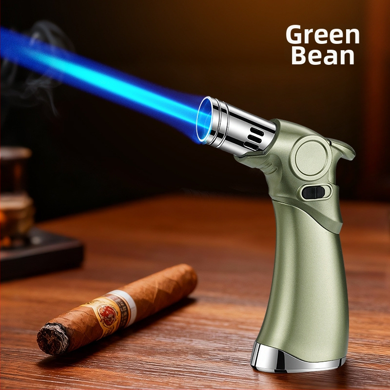 Trīs liesmas vēja izturīgs aizdedzinātājs cigārām un āra grilēšanai, butāna degviela, metāla korpuss