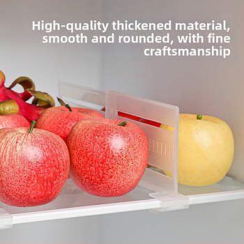 Säädetav külmiku eralduspaneel klipsiga, plastist köögikorraldaja