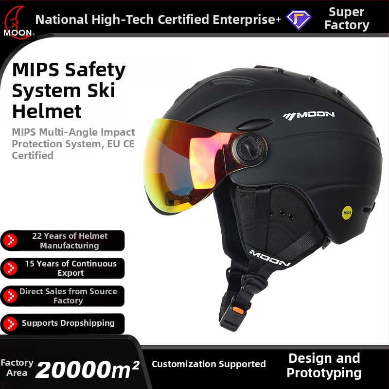 Moon slēpošanas ķivere MS95+MIPS, PC+EPS+MIPS konstrukcija, Unisex (PC+EPS+MIPS, MS95+MIPS, Moon, Unisex)