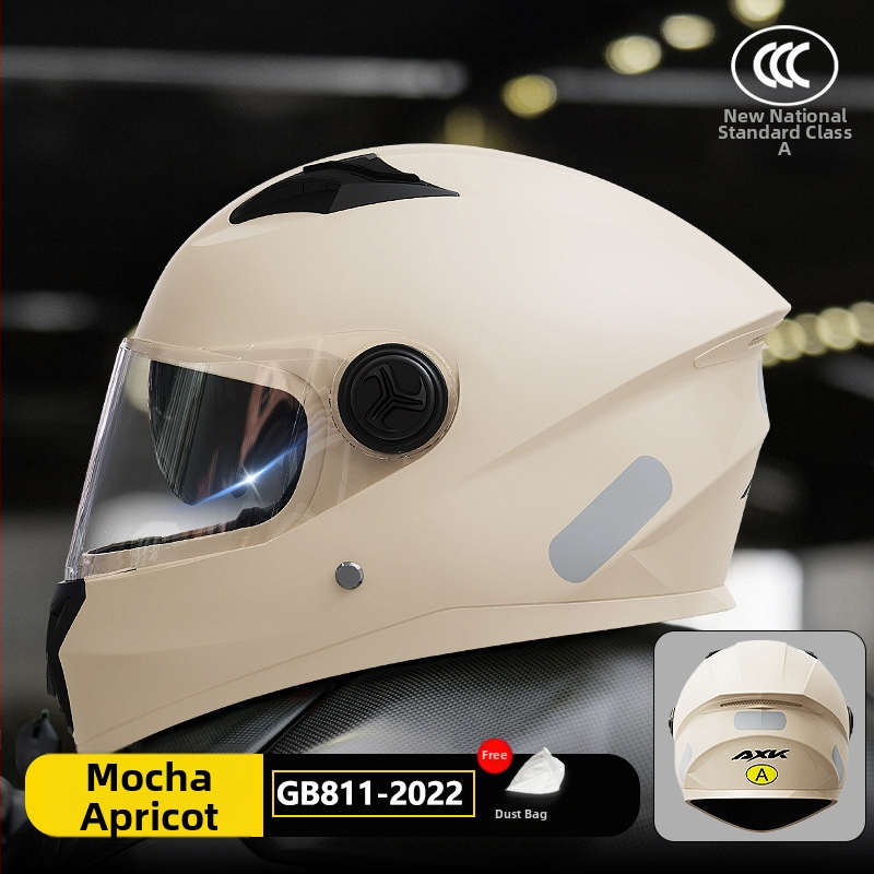 Cască pentru motocicletă electrică, ABS, full-face, certificat 3C GB811-2022A, universal pentru patru sezoane, pentru adulți, pentru deplasări