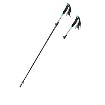 3K anglies pluošto žygio lazda, trijų dalių teleskopinė, ultralekva, EVA rankena, 174 g