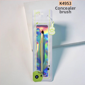 Keqi korektoriaus šepetėlių rinkinys — nešiojamas, sintetiniai pluoštai, medinė rankena, nešiojimo krepšys