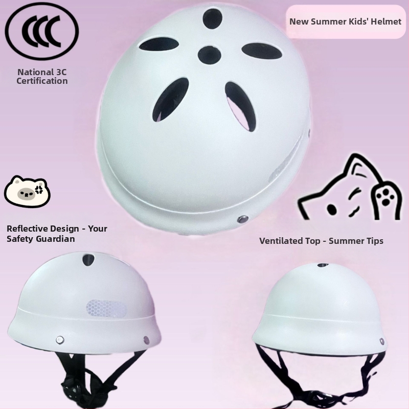 Jaapani stiilis laste kiiver, ABS, pool-kiiver, lastele, sobib off-road sõiduks skuuteriga ja balansirattaga, 3C sertifikaat.