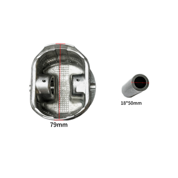Kusma dugattyú Ford Focus 1.6-hoz – alumínium ötvözet, 79 mm átmérő, 3 gyűrűs hornyok, kombinált gyűrű, hengeres gyűrű