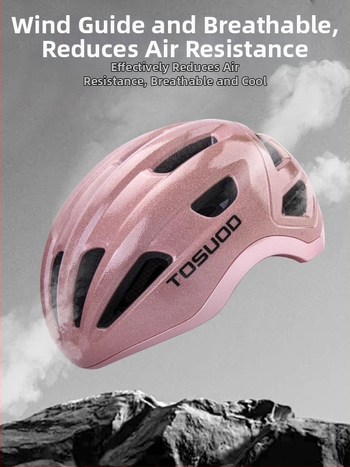 TOSUOD velosipēda ķivere, saliekama, viengabala konstrukcija, PC korpuss + EPS putas, universāla pieaugušajiem