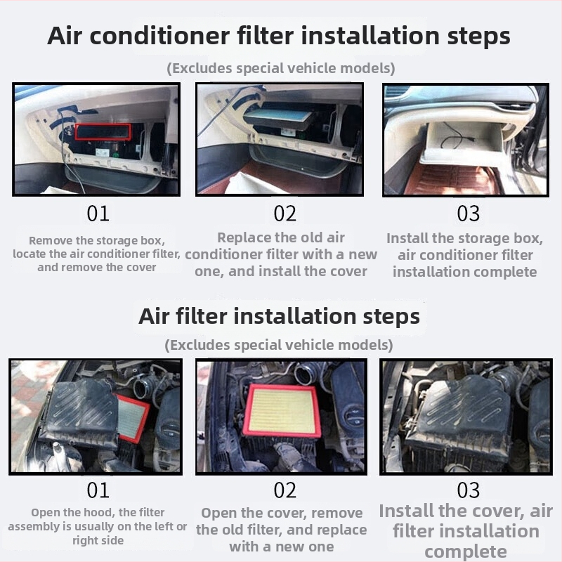 Filtru de aer pentru automobil cu carbon activ, pentru Qichen T70 – Ningfeng