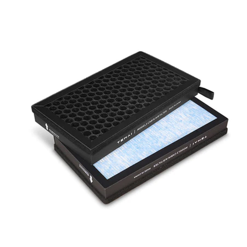 Filtru de cabină pentru Tesla Model 3/Y, HEPA cărbune activ, filtru compozit (Brand: Berland; Origine: Dongguan; Modele aplicabile: Tesla; Model: Potrivit pentru filtrul Model Y)