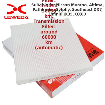 LEWEDA automobilių oro kondicionieriaus filtras, modelis 27277-2FT0A, skirta Nissan Teana, Loulan, Pathfinder, DX7 ir Infiniti JX35/QX60