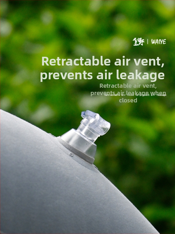 Välisõhupuhutav matkapatja, ruudu flokitud padi, puhke jaoks, kokkupandav ja kaasaskantav