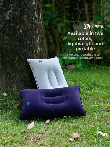 Välisõhupuhutav matkapatja, ruudu flokitud padi, puhke jaoks, kokkupandav ja kaasaskantav