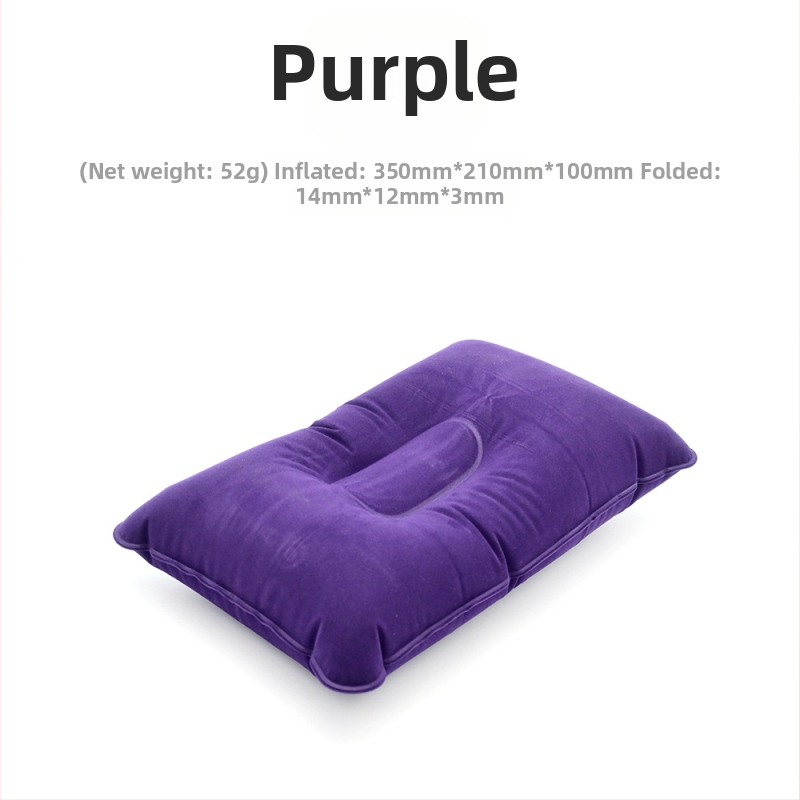 Välisõhupuhutav matkapatja, ruudu flokitud padi, puhke jaoks, kokkupandav ja kaasaskantav