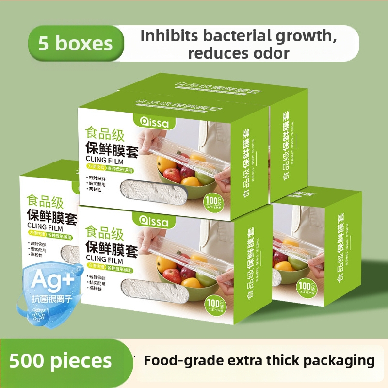Antibakteriaalsed filmikatted värske hoidmise jaoks, ühekordsed toidukotid köögis, reguleeritav pingutus
