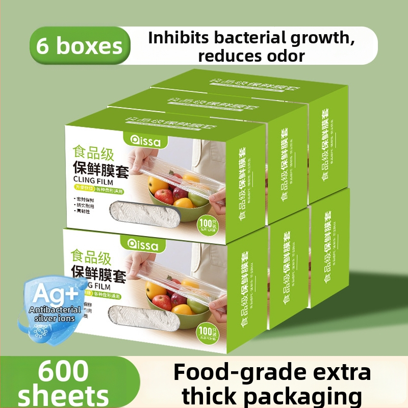 Antibakteriaalsed filmikatted värske hoidmise jaoks, ühekordsed toidukotid köögis, reguleeritav pingutus