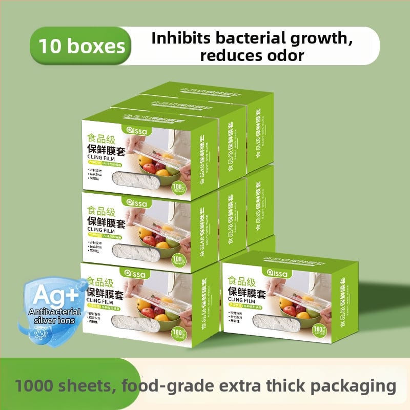 Antibakterijski pokrov folije za očuvanje svježine, jednokratne vrećice za hranu, kuhinjska folija s podesivim zatvaranjem