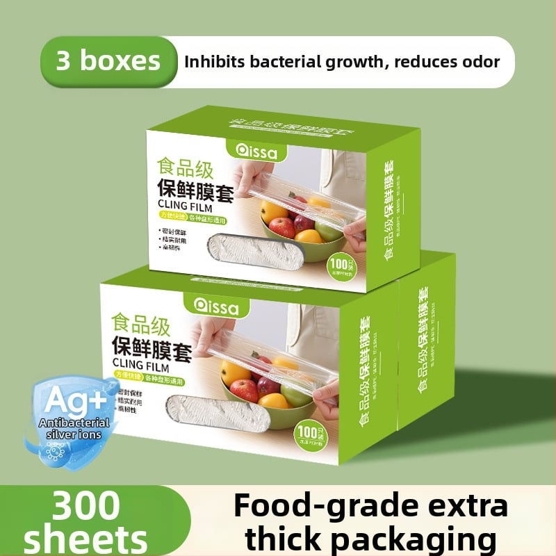 Antibakterijski pokrov folije za očuvanje svježine, jednokratne vrećice za hranu, kuhinjska folija s podesivim zatvaranjem
