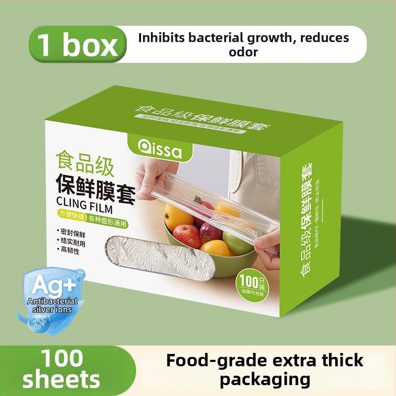 Antibakterijski pokrov folije za očuvanje svježine, jednokratne vrećice za hranu, kuhinjska folija s podesivim zatvaranjem