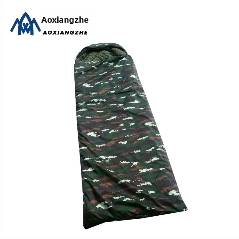 Miego maišos su tigro kamufliažu, tuščiaviduris medvilnės užpildas, pamušalas Chunya Spun, poliesterio audinys, aplankos stilius, 1500 g