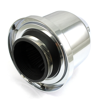 Filtru de aer de admisie cu flux înalt, din fibră de carbon, cu capă în formă de ciupercă, model XH-UN005, pentru autovehicule cu transmisie manuală