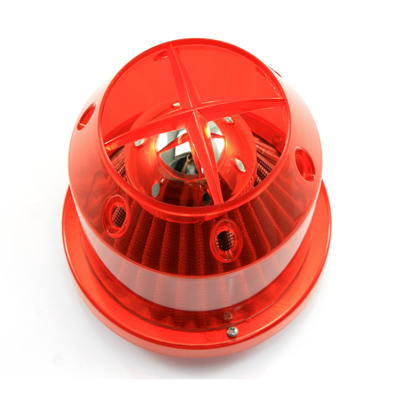 Filtru de aer de admisie cu flux înalt, din fibră de carbon, cu capă în formă de ciupercă, model XH-UN005, pentru autovehicule cu transmisie manuală