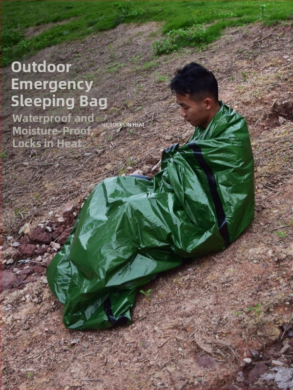 Išskirtinis miego maišelis lauko kempingavimui – PE užpildas, PE pamušalas, PE audinys, vokų konstrukcija, svoris 137 g