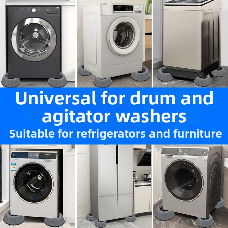 Veļas mazgājamās mašīnas kāju paliktnis – pretslīdēšana, prettriecienu, pacēlājs