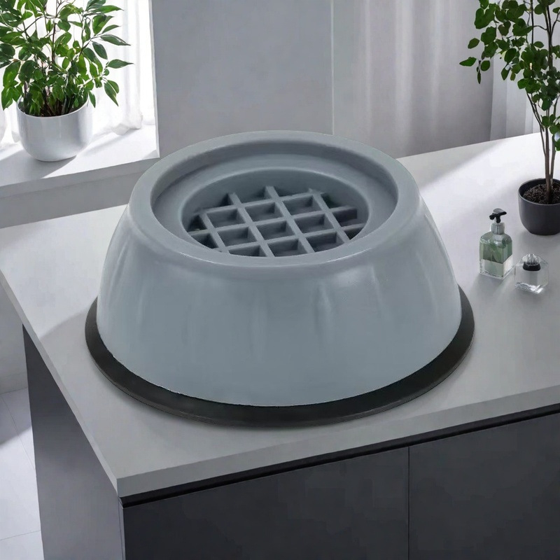 Skalbimo mašinos kojos pagrindas – neslidus, smūgių apsauga, pakeliamas