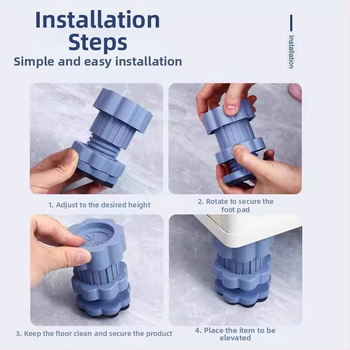 Skalbimo mašinos kojų pagalvėlė – neslystanti, anti-vibracinė, reguliuojamo aukščio, universalus, be įrengimo