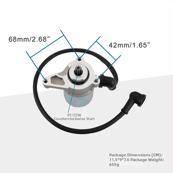 GOOFIT mootorratta käivitaja – 9 hammasratast, sobib TDR125 DT125R DT125X; Osa nr 3MB-81800-02; Kaal 655 g